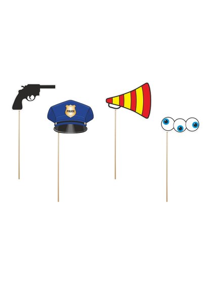 Fotorekvizity Policie – sada na rozlučku pro ženicha