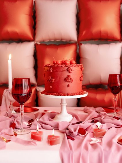 Svíčky srdce červené 4 cm – 10 ks