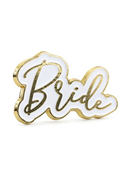 Odznáček Bride – placka pro nevěstu na rozlučku