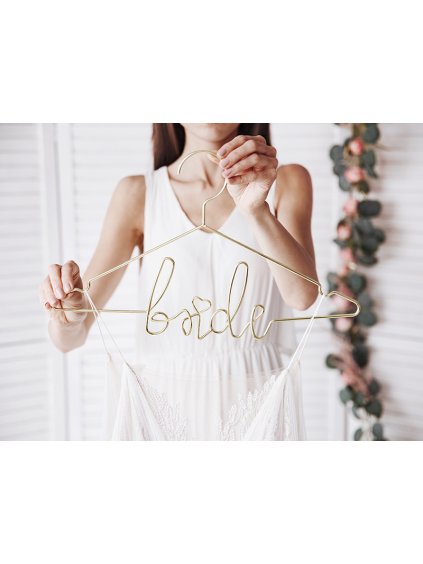Kovové ramínko Bride – svatební ramínko pro nevěstu