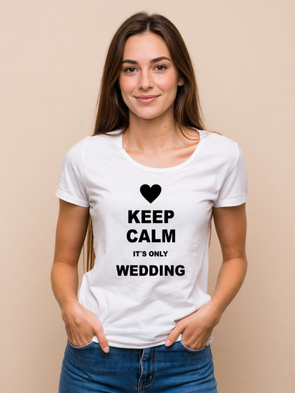Dámské tričko bílé Only wedding
