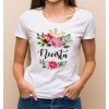 Květinové tričko barevné květy - Nevěsta