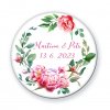 Placka se jmény - pivoňky - set 10 ks