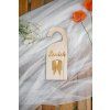 Visačka na dveře Ženich / Nevěsta – přípravy