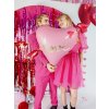 Fóliový balon srdce se šípem – 76 × 55 cm