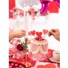 Dekorace do muffinek srdce 11 cm | Valentýn