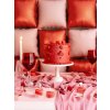 Svíčky srdce červené 4 cm – 10 ks