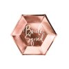 Rosegold talířky Bride Squad – na rozlučku se svobodou