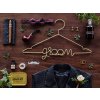 Kovové ramínko Groom – svatební ramínko pro ženicha