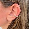 Ear cuff bublinky stříbro