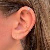 Ear cuff se zirkony stříbro