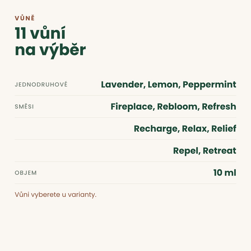 Esenciální olej Stadler Form 10 ml – nabídka vůní