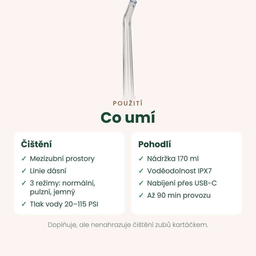 Ústní sprcha Oromed ORO-X Dent – co umí