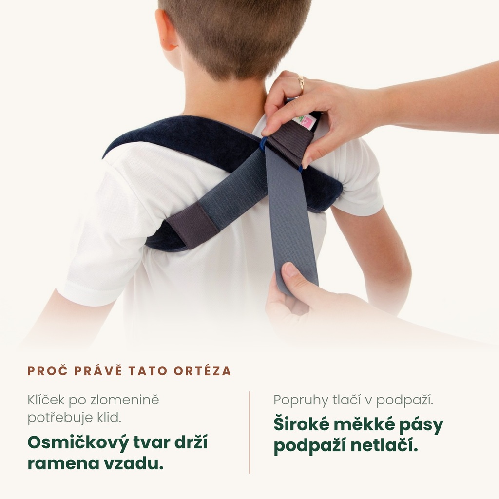 Ortéza na předsunutá ramena REH4MAT AM-TX-06 – drží ramena vzadu