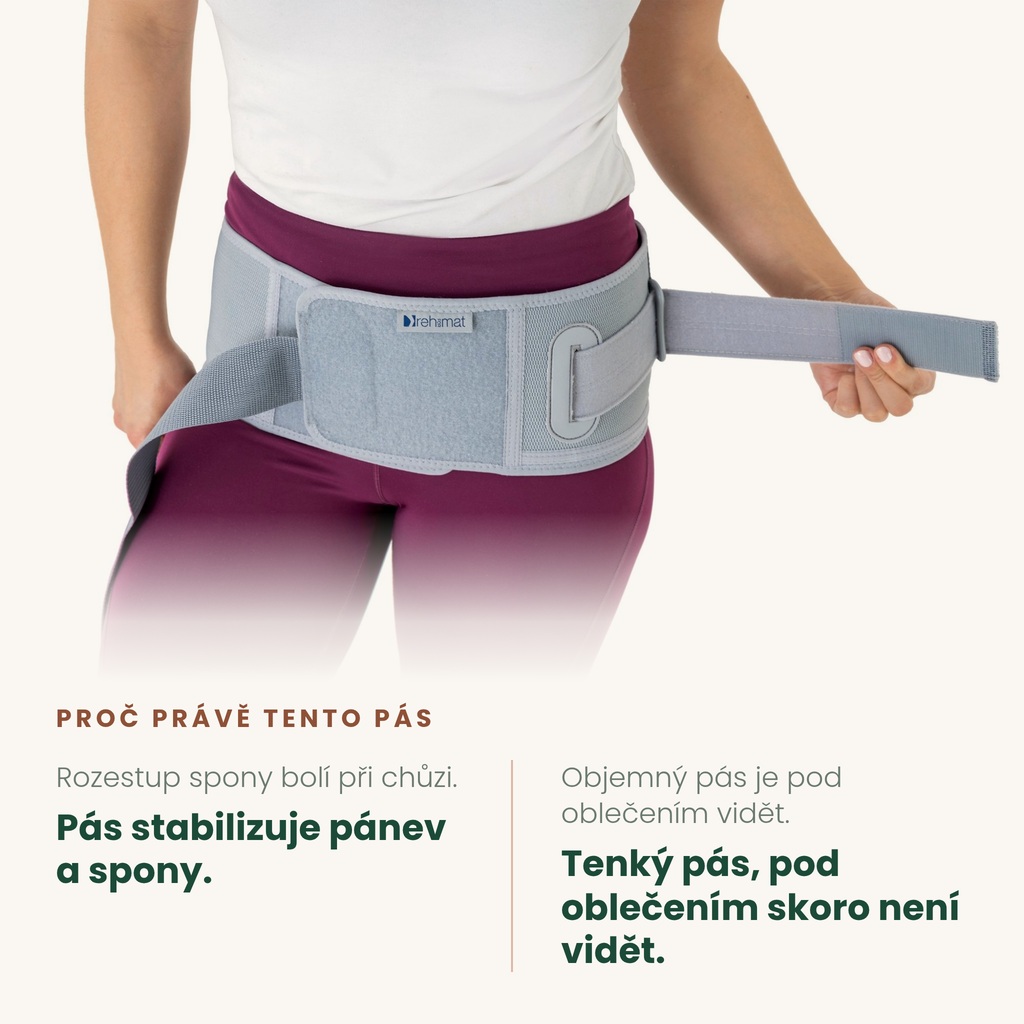 Pás na sponu stydkou REH4MAT AM-PC-02 – stabilizuje pánev při chůzi