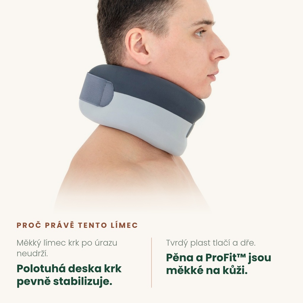 Polotuhý krční límec REH4MAT EB-KS – pevná opora krku