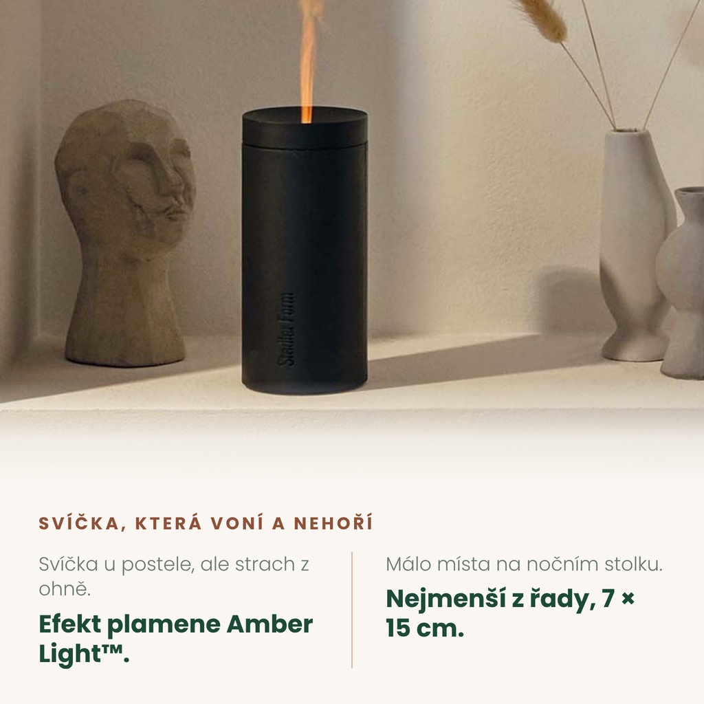 Aroma difuzér Lucy Black – svíčka, která nehoří
