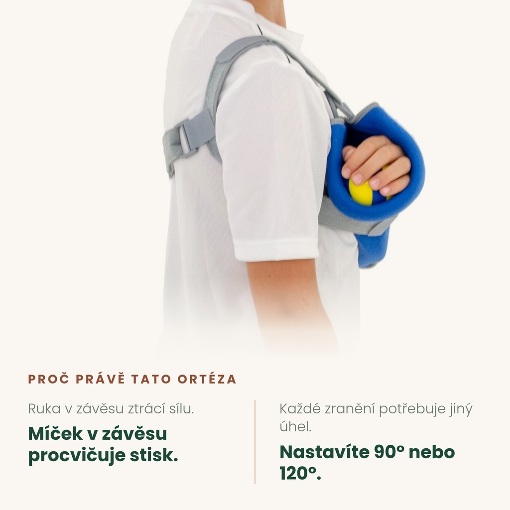 Závěs na ruku s míčkem REH4MAT OKG-06 – míček procvičuje stisk