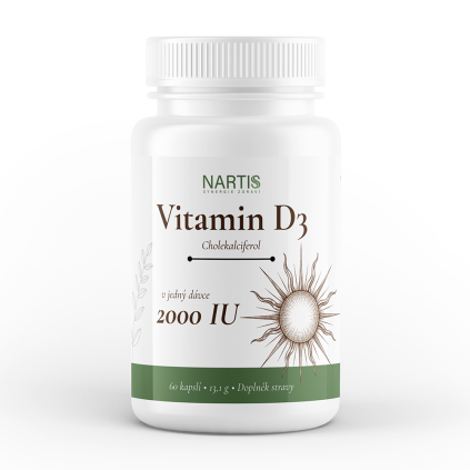 Nartis Vitamin D3 2000 IU 60 kapslí