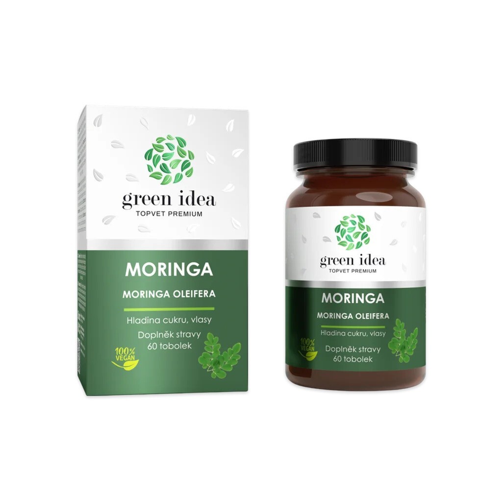 Moringa oleifera olejodárná strom života superpotravina Green Idea tobolky