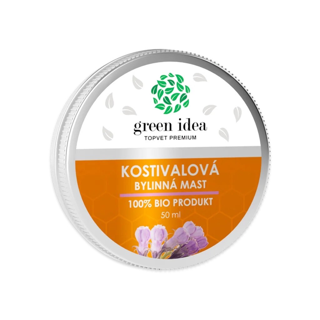 Kostival lékařský Symphytum officinale kostivalová mast alantoin klouby svaly Green Idea