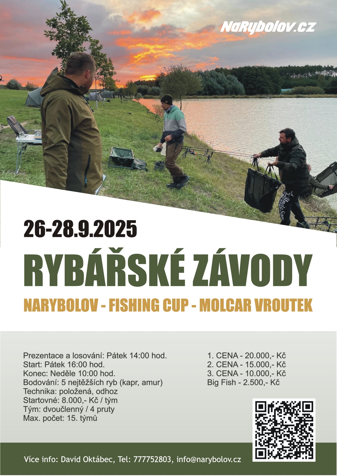 Závody Narybolov Fishing Cup Vroutek 2025