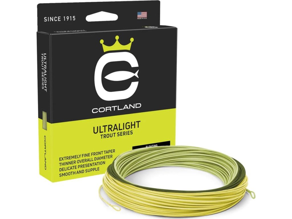 Cortland muškařská šnůra Trout Ultralight Tricolor Fresh|WF3F 80ft