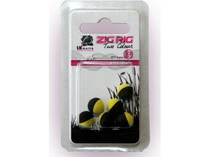 LK Baits ZIG RIG Pop–Up 10 mm – Black/Yellow