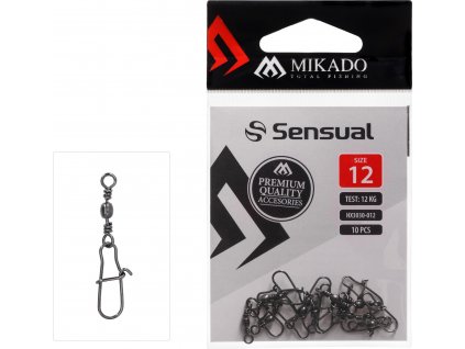 Obratlík BARREL s karabinou FASTLOCK - BN (černý nikl) vel. 6 nosnost 18 kg - 10 ks