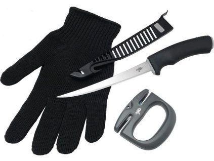 Giants fishing Sada nůž, rukavice a brousek Combo Filet