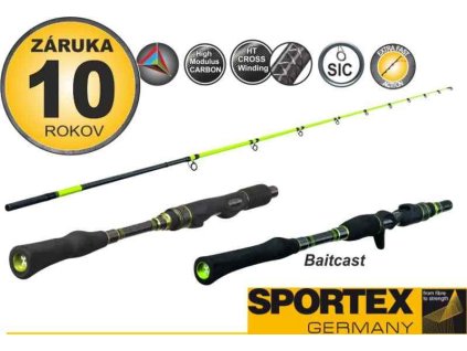 Přívlačový prut SPORTEX STYX - T - dvoudílný dĺžka 220cm / 82-120g / hmotnosť 166g - baitcast