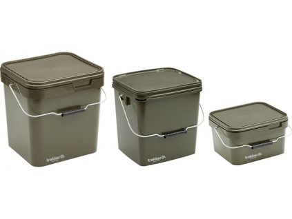 Trakker Kbelík - Olive Square Container (Varianta Trakker Plastový box - 5 Ltr Olive Square Container)