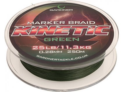 Gardner Splétaná šňůra Kinetic Marker Braid 250m, 25lb (11.3kg) 0.28mm