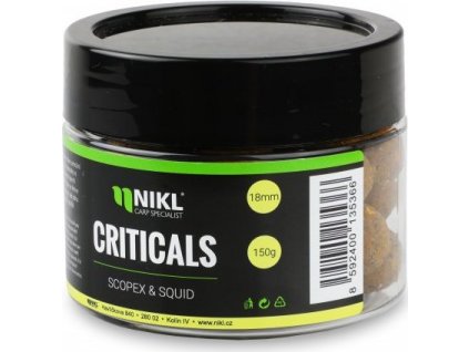 Nikl Criticals boilie Scopex & Squid 250ml (Varianta Nikl Criticals boilie Scopex & Squid 24mm, 250ml)
