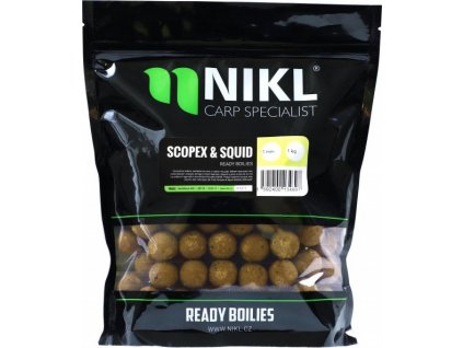 Nikl Hotové boilies Scopex & Squid (Varianta Nikl Ready boilie Scopex & Squid 20mm, 250g)