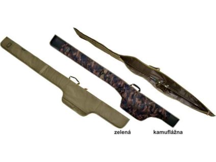 Pouzdro Phantom na jeden prut s navijákem (Varianta délka 197cm - barva zelená)
