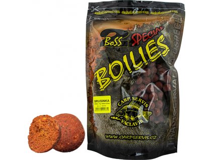 Boilies Boss2 SPECIÁL - 1 kg/25 mm/Brusinka