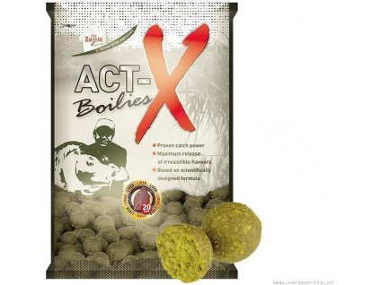 Act-X Boilies - 800 g/16 mm/Pálivé koření-Česnek