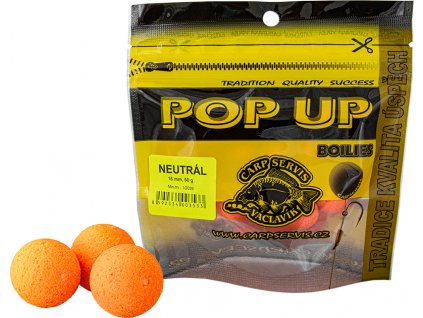 Pop Up Boilies - 50 g/16 mm/Neutrál (oranžová)