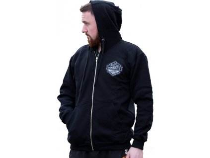 Mikbaits oblečení - Mikina Mikbaits team černá s kapucí L