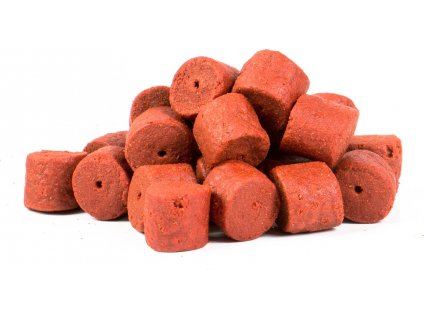 Pelety 2,5kg combo - Red fish Halibut 14mm + 100ml lososový olej