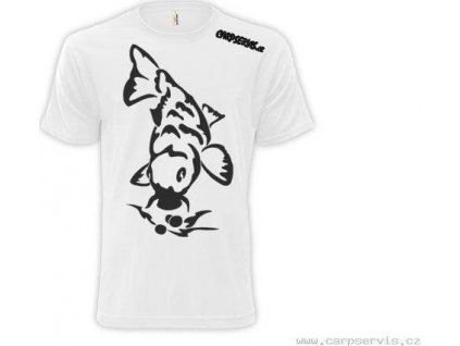 Tričko Carp Servis kapr - bílé/vel.XXL