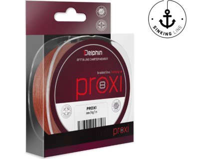 Delphin PROXI 8 hnedá (Velikost 0,08mm 4,8kg 130m)