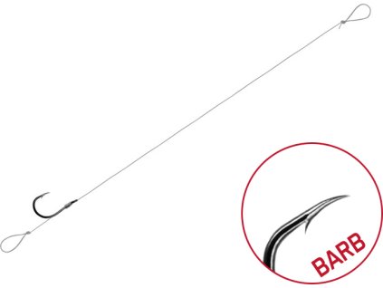 Návazec Delphin FLR Loop / 6ks (Velikost 8cm / 0,22mm / BARB #8)