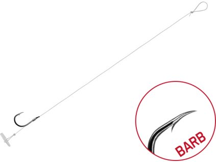 Návazec Delphin FLR Quickstop / 6ks (Velikost 8cm/ 0,22mm / BARB #8)