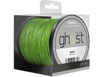 Delphin GHOST 8+1 / zelená (Velikost Univerzální, Varianta Delphin GHOST 8+1 zelená | 0,18mm 20lbs 1000m)