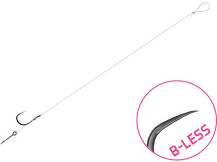 Návazec Delphin FLR Sting / 6ks (Velikost 8cm / 0,22mm / B-LESS #6 / Sting 7mm)