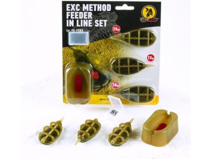 Extra Carp Method Feeder Set 20,25,30g + formička