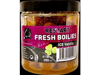 LK Baits Fresh Boilie Restart Ice Vanilla 18mm 250ml
