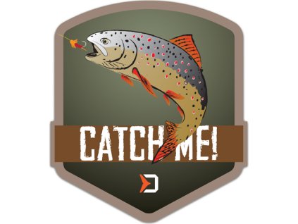 Nálepka Delphin CatchME! PSTRUH